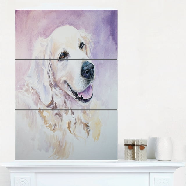 Funny Golden Retriever - Animal Canvas Art Print