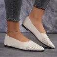 thumbnail image 5 of Aueoeo Women’s Flats Shoes Comfortable Fashion Stripe Flats Crochet Mesh Pointed Toe Slip On Casual Ballets Flats Dress Shoes, 5 of 8