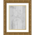 thumbnail image 1 of Artographie Studio 18x24 Gold Ornate Wood Framed with Double Matting Museum Art Print Titled - Archs in Ice, 1 of 4