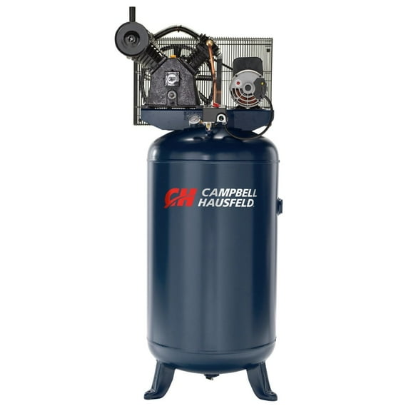 Campbell Hausfeld XC802100.COM 5 HP 80 Gallon 175 Max PSI 11.9 SCFM @ 90 PSI 2-Stage Oil-Lube Electric Stationary Vertical Air Compressor