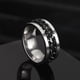 thumbnail image 1 of Nuevo anillo de pareja giratorio de acero inoxidable genial, cadena giratoria de alta calidad, anillos giratorios para mujer, hombre, joyería Punk, regalo de fiesta Tan Jianjun unisex, 1 of 2