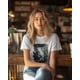 thumbnail image 3 of T-Shirt for Women's Sheep Green Leaf Grape Quick Dry Short Sleeve Athletic Gym Moisture Cotton T Shirt,, 3 of 7