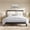 Black, variant on Queen Size Solid Wood Platform Bed with Beige Velvet Upholstered Headboard, Black Wood Frame for Bedroom, No Box Spring Needed