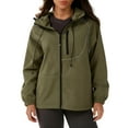 thumbnail image 1 of RXMEKW Womens Spring Jacket, Reflective Striped Skiwear Jacket with Windproof and Water-Repellent Properties, 1 of 7