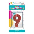 thumbnail image 1 of Velas de Cumpleaños Granmark No. 9 Rojo, 1 of 4