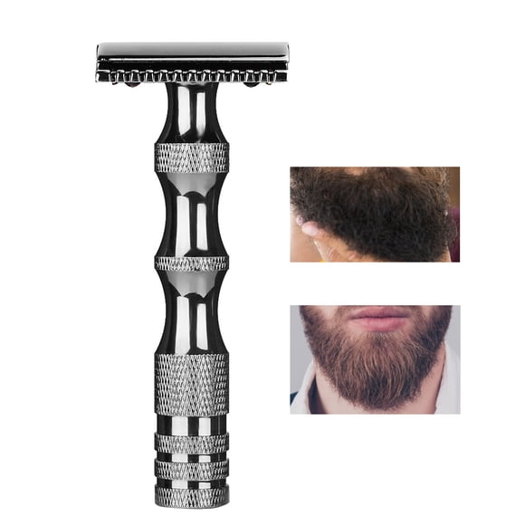 Maquinilla de afeitar clásica para hombre, antideslizante, de doble hoja, con tecnología avanzada