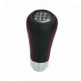 thumbnail image 1 of Boîte de Vitesses Manuelle de Voiture Cuir Noir Point Rouge 6 Vitesses Universelles, 1 of 7
