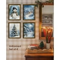 thumbnail image 2 of Hieng Vintage Christmas Wall Art Decor, Merry Christmas Santa Claus Wall Posters Prints Set of 4, Christmas Wall Decor Gifts for Winter Holiday Living Room Bedroom Kitchen (Unframed), 2 of 6