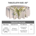 thumbnail image 5 of XMXT Waterproof Table Cloth, Watercolor Lilac Decoration Polyester Round Tablecloth for Dining Party Decor, 60 inches, 5 of 8