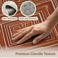 thumbnail image 6 of ODIKA 8'x10' Washable Area Rug Boho Fall Halloween Terracotta Vintage Bathroom Orange Burnt Refined Structured for King Size Bedroom Under Bed, Master Suite, Non-Shedding, Easy Care, 6 of 7