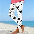 thumbnail image 4 of ersvoioy Leggings for Women Tummy Control Plus Size Summer Floral Print High Waisted Yoga Pants Quick Dry Workout Slim Fit Tight Leggings Black M, 4 of 5