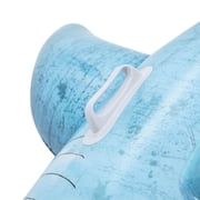 H2OGO! Realistic Shark Ride-On - Blue 72 x 40, Inflatable Ocean Animal Pool Float, Swimming & Water Play, Sturdy Handles, Sit On Top Design, Kids 3+