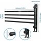 thumbnail image 2 of Bathroom Towel Rack with 4 Bars 180° Rotating Towel Dryer SUS304 Stainless Steel Wall Mounted Towel Holder for Kitchen Sink - Black, 2 of 5