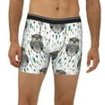 thumbnail image 2 of Men'S Boxer Briefs, Cool Tribe Owls Soft And Breathable Mens Underwear Boxer Briefs With Widen Waist, 2 of 2