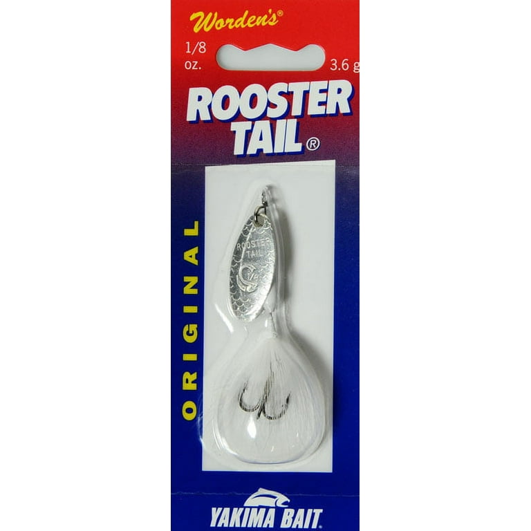 Worden's® Rooster Tail® White Original, Inline Spinnerbait Fishing Lure,  1/8 oz. Pack