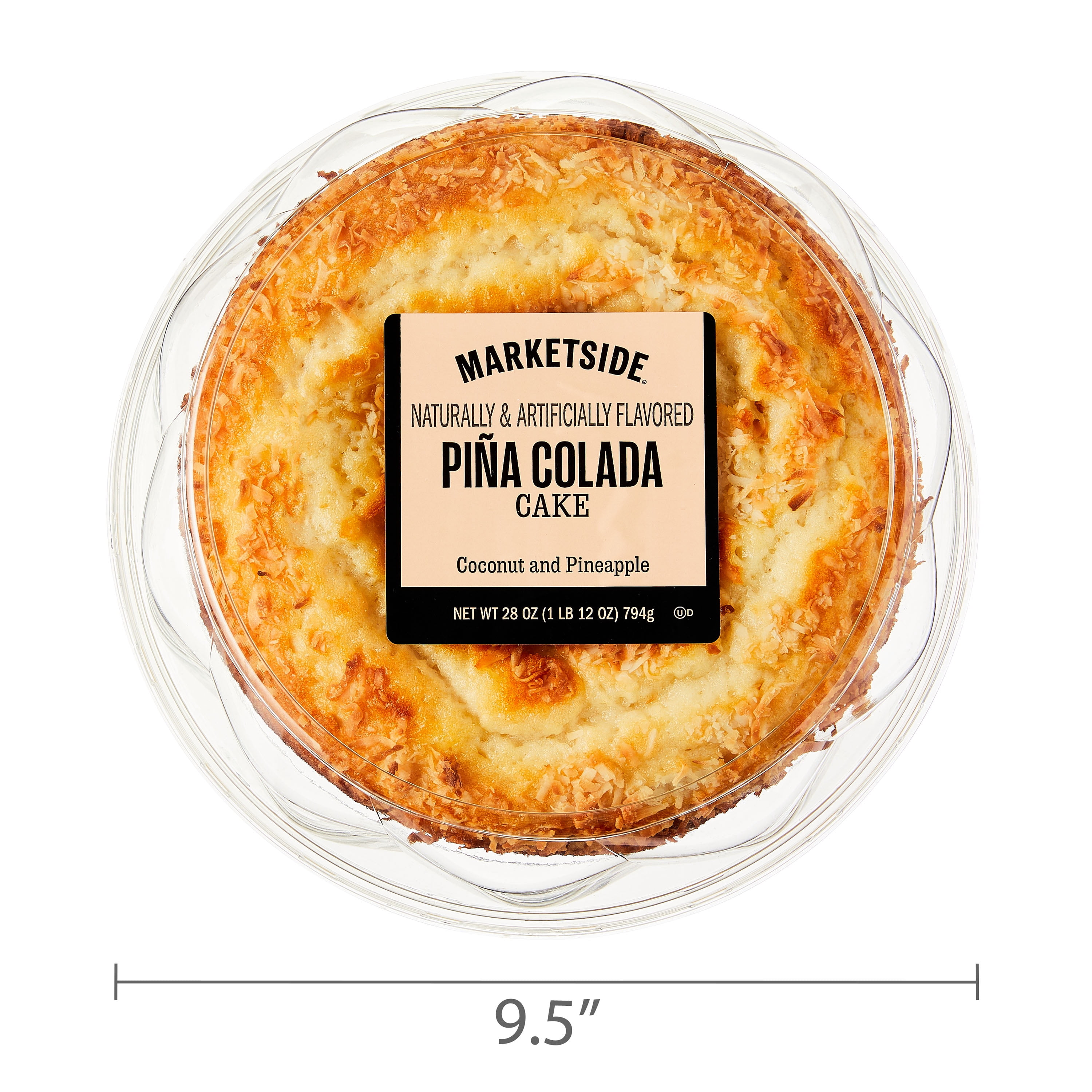 Marketside Pina Colada Crème Cake Ready to Serve, 28 oz (Shelf Stable)