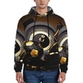 thumbnail image 2 of Zufioo Casino Cards Design Fleece Comfortable Hoodie for Mens,Sweatshirt for Men,Pullover Hooded Sweatshirt for Men -Small, 2 of 5