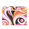 thumbnail image 7 of Yayeee Collapsible Cube Storage Bin with Lid Fabric Closet Decorative Basket with Handles, Swirling Circles, 7 of 7