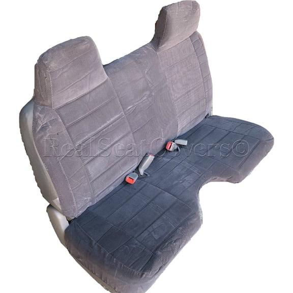 Seat Cover for Toyota Small Pickup 1985 - 1995 Thick Front Bench A27 Large Notched Cushion (Charcoal)