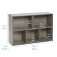 thumbnail image 2 of ECR4Kids Streamline 5-Compartment Single-Sided Storage Cabinet, 24in, Kids Furniture, Grey Wash, 2 of 9