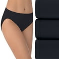 thumbnail image 1 of Vanity Fair Culotte Échancrée Illumination pour Femmes, Lot de 3, 9, Noir Multicolore, 1 of 1
