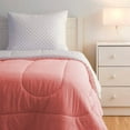 thumbnail image 1 of Dawn College Minimalist Bundle in Crushed Blush Pink, 6-Piece Twin XL Dorm Bedding Set, Comforter, Sheets, Pillow, Pad and Blanket, 1 of 6