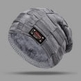 thumbnail image 2 of MEICHEN Beanie for Men, Winter Hats for Guys Cool Mens Lined Knit Warm Thick Skully Stocking Binie Hat, Fall Winter Fashion Accessories, 2 of 6