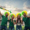thumbnail image 5 of Jiibva Football Game Flag Colored Fan Wigs Hat, National Flag Afro Fan Wig Headgear Funny Headwear for Soccer Match Celebration Flag Colorful Event Hairband, 5 of 7