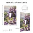 thumbnail image 3 of Fotbe Lilacs Teapot Scenic Painting Print Duplex Receptacle Wall Plate, 1-Gang 5.0" x3.0" Wall Outlet Covers, Dual Outlet Faceplates Covers, Color-matched Screws Included-Style T, 3 of 6