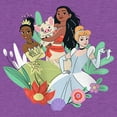 thumbnail image 2 of Girl's Disney Princess Trio Doodles Graphic Tee Purple Berry X Large, 2 of 4