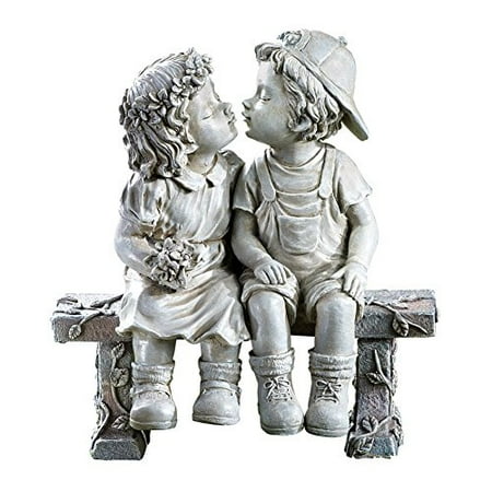 - First Kiss Puppy Love Garden Sculpture
