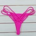 thumbnail image 4 of SWETRACE Bathing Suit For Women Bottoms Rose Red 1Set, 4 of 10