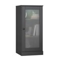 thumbnail image 5 of Palace Imports 100% Solid Wood 3-shelf Bookcase with Adjustable Shelves and Frosted Glass Door, Gray, 5 of 6