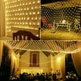 thumbnail image 5 of 9.8ft x 6.6ft 200 LED Christmas Net Lights, 8 Modes Mesh Fairy Christmas Lights, Net String Christmas Lights for Xmas Tree Decorations (Warm White), 5 of 5
