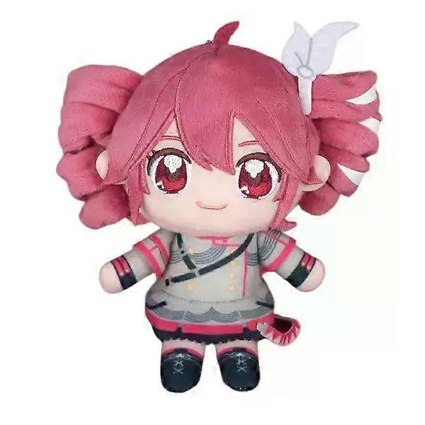 Shibingsheng 20cm Kasane Teto Plush Toy Soft Doll Stuffed Plushies Figure Anime Cosplay Cartoon Birthday Present Christmas Gift for Fans Girl