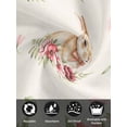 thumbnail image 7 of Easter Bunny Cloth Napkins Set of 6 Reusable Dinner Napkins, Spring Watercolor Pink Flower on Linen Cocktail Napkin Washable Table Napkins for Wedding/Holiday Party/Baby Shower 20"x20", 7 of 7