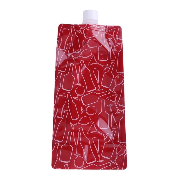 Portátil 750mL Plegable Al Aire Libre Camping Senderismo PE (rojo)