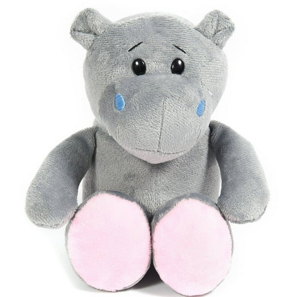 Hippo Stuffed Animal, 8Pack
