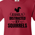thumbnail image 4 of Inktastic Easily Distracted by Squirrels Youth T-Shirt, 4 of 5