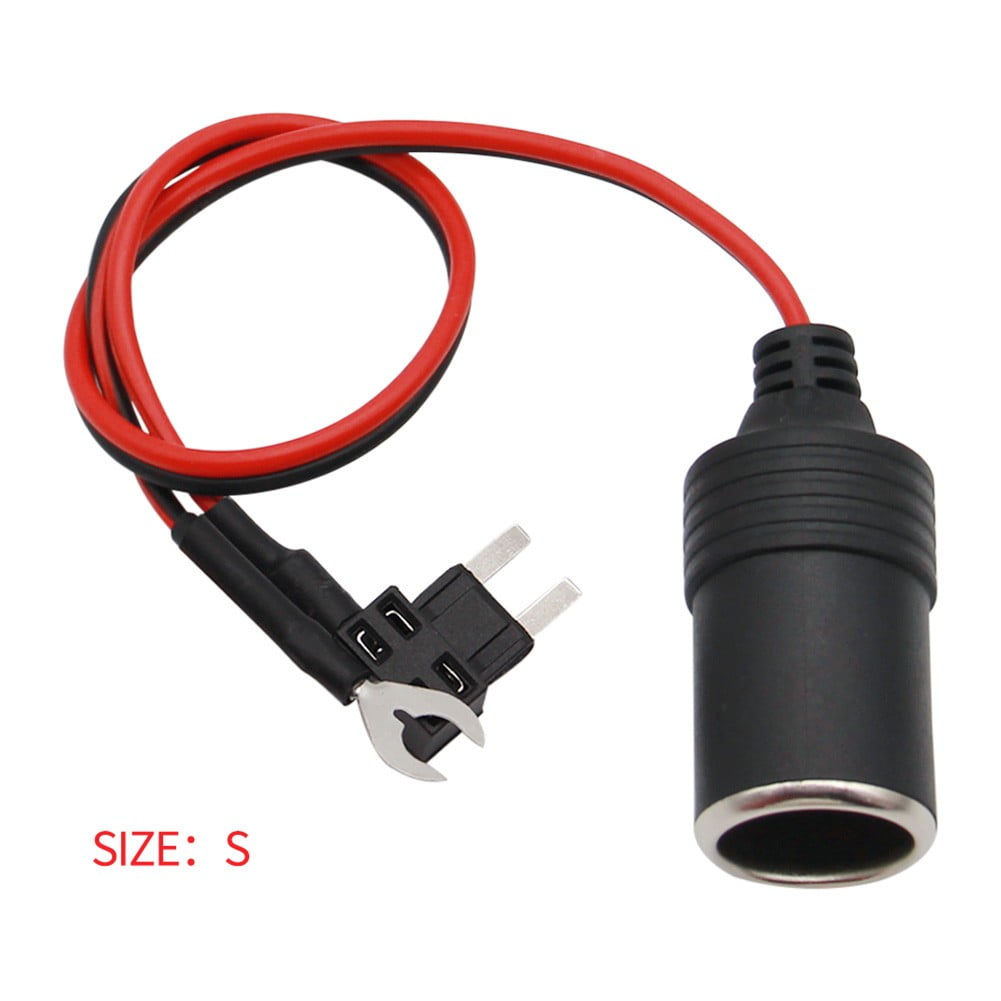 Suyin Car Cigarette Lighter Female Socket Cable Plug Adapter for DC 12V