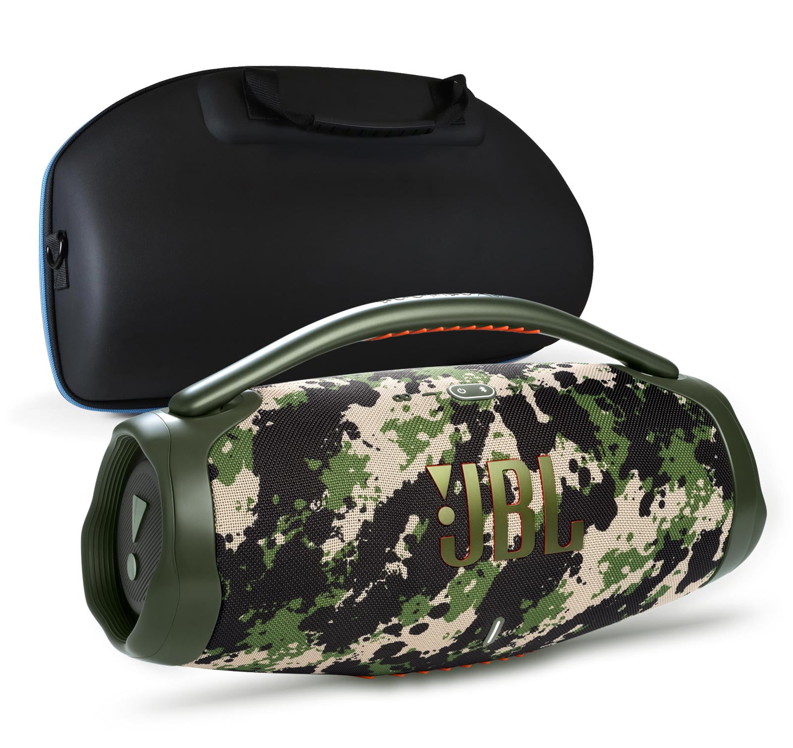 JBL Boombox 3 Camouflage Portable Bluetooth Speaker and divvi! Case Kit