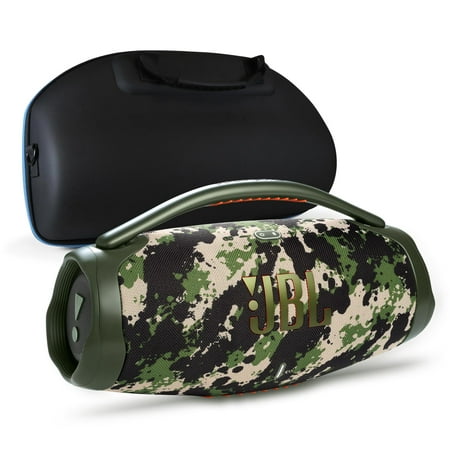 JBL Boombox 3 Camouflage Portable Bluetooth Speaker and divvi! Case Kit