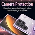 thumbnail image 4 of for Samsung Galaxy S25 Ultra (Not S25) 6.8" Case, Flowers Floral Design Bling Clear Glitter Sparkle Diamond Soft TPU Silicone Cover with Ring Kickstand for Samsung Galaxy S25 Ultra HSF-Purple, 4 of 14