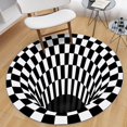 thumbnail image 2 of POINTERTECK Black Rug Anti- Floor Mats Area Rug Living Room 80cm, 2 of 8