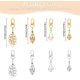thumbnail image 2 of 8 soportes ajustables para collares de piedras vacías de acero inoxidable y joyas de oro., 2 of 7
