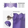 thumbnail image 6 of Fsddascl Purple Ombre Tie Up Valance Curtains for Windows, Kitchen Curtains Window Treatments, Modern Gradient Abstract Art Short Window Shades Valances for Bedroom Bathroom Cafe 42"x18", 6 of 7