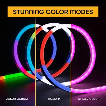 ECOSCAPES COLOR-CHANGING LED FLEX LIGHT WITH REMOTE CONTROL BY ENBRIGHTEN, 16.4′