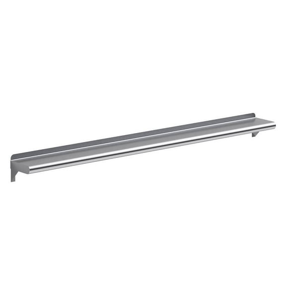 6 in. x 60 in. Stainless Steel Wall Shelf. Kitchen, Restaurant, Garage, Laundry, Utility Room Metal Shelf with Brackets