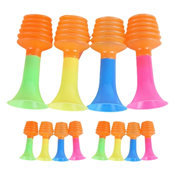 Clispeed 12Pcs Party Noisemakers Blow Horn Noise Maker For Celebrations Assorted Color PVC