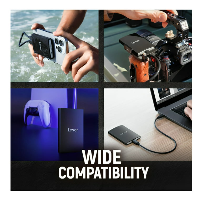 Lexar ARMOR 700 2TB USB 3.2 Gen 2x2 Portable SSD with IP66 Water